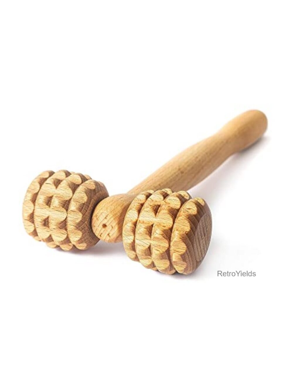 Wooden T-Shape Facial Massage Roller Body Massager